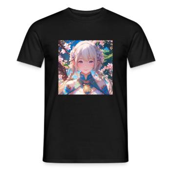 Magiern Eva - Männer T-Shirt - Schwarz - Vorne - AI Model Male 178 light (178cm)