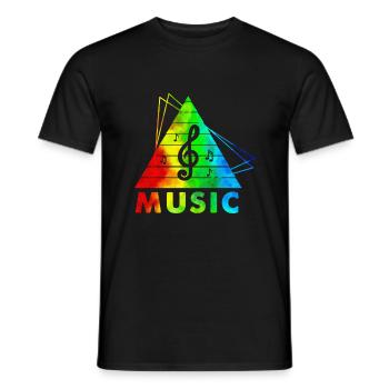 dj musique rétro heavy metal Hard Rock Punk vinyle mx - T-shirt homme - noir - Devant - AI Model Male 178 light (178cm)