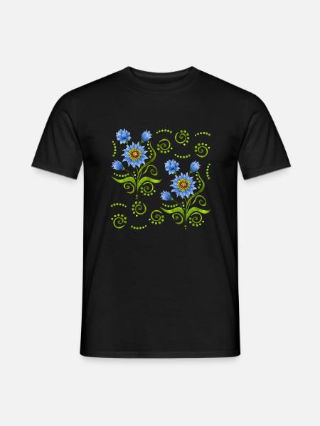 Blume - Männer T-Shirt - Schwarz