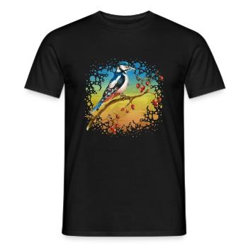 Bunter Vogel - Männer T-Shirt - Schwarz - Vorne - AI Model Male 178 light (178cm)