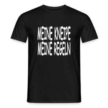 Kneipe - Männer T-Shirt - Schwarz - Vorne - AI Model Male 178 light (178cm)