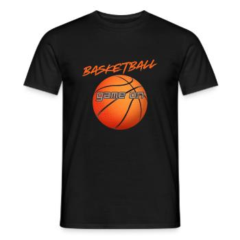 Basketball - Game on - Männer T-Shirt - Schwarz - Vorne - AI Model Male 178 light (178cm)