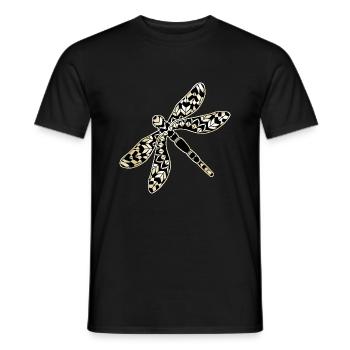 Libellule - T-shirt homme - noir - Devant - AI Model Male 178 light (178cm)