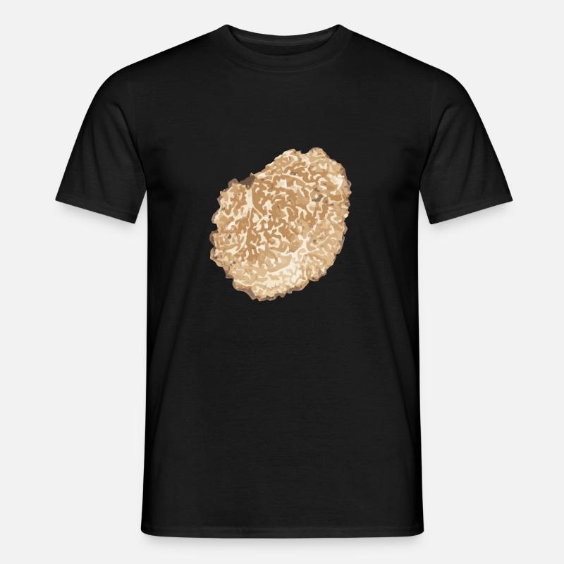 Trüffel Scheibe Pilz - Männer T-Shirt - Schwarz