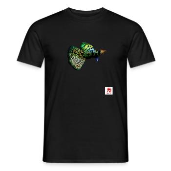Edgar Shirt - Männer T-Shirt - Schwarz - Vorne - AI Model Male 178 light (178cm)