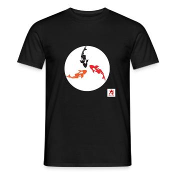 1 20240514 212602 0000 - Männer T-Shirt - Schwarz - Vorne - AI Model Male 178 light (178cm)
