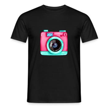 Kamera Fotografen Fotograf schön Fotografieren - Männer T-Shirt - Schwarz - Vorne - AI Model Male 178 light (178cm)
