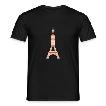 Bef'Fel - T-shirt homme - noir - Devant - AI Model Male 178 light (178cm)