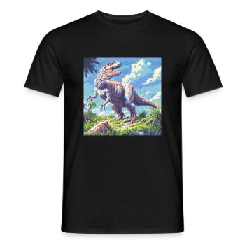 Dinosaurier - Männer T-Shirt - Schwarz - Vorne - AI Model Male 178 light (178cm)