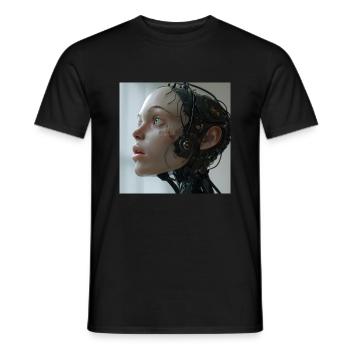 IA - T-shirt homme - noir - Devant - AI Model Male 178 light (178cm)