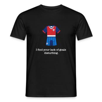 Maillot de football drôle - T-shirt homme - noir - Devant - AI Model Male 178 light (178cm)