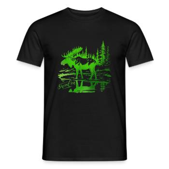 Suède Suède Viking Nordique Scandinavie Solstice d’été - T-shirt homme - noir - Devant - AI Model Male 178 light (178cm)