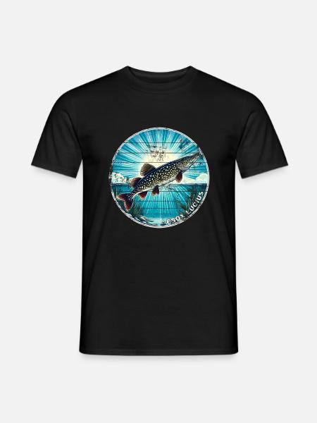 Pike Predator Fishing - Men's T-Shirt - black