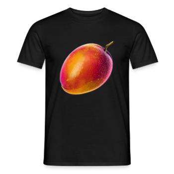 Vaporwave mango - Men's T-Shirt - black - Front - AI Model Male 178 light (178cm)