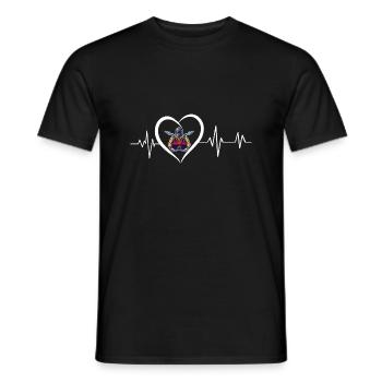battement de cœur soudeur - T-shirt homme - noir - Devant - AI Model Male 178 light (178cm)