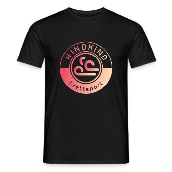 Surfing - Men's T-Shirt - black - Front - AI Model Male 178 light (178cm)