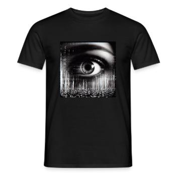 design7 - T-shirt homme - noir - Devant - AI Model Male 178 light (178cm)