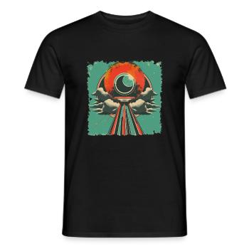 Retro Design - Männer T-Shirt - Schwarz - Vorne - AI Model Male 178 light (178cm)