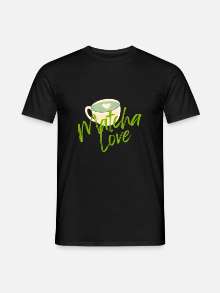 Matcha Liebe - Männer T-Shirt - Schwarz