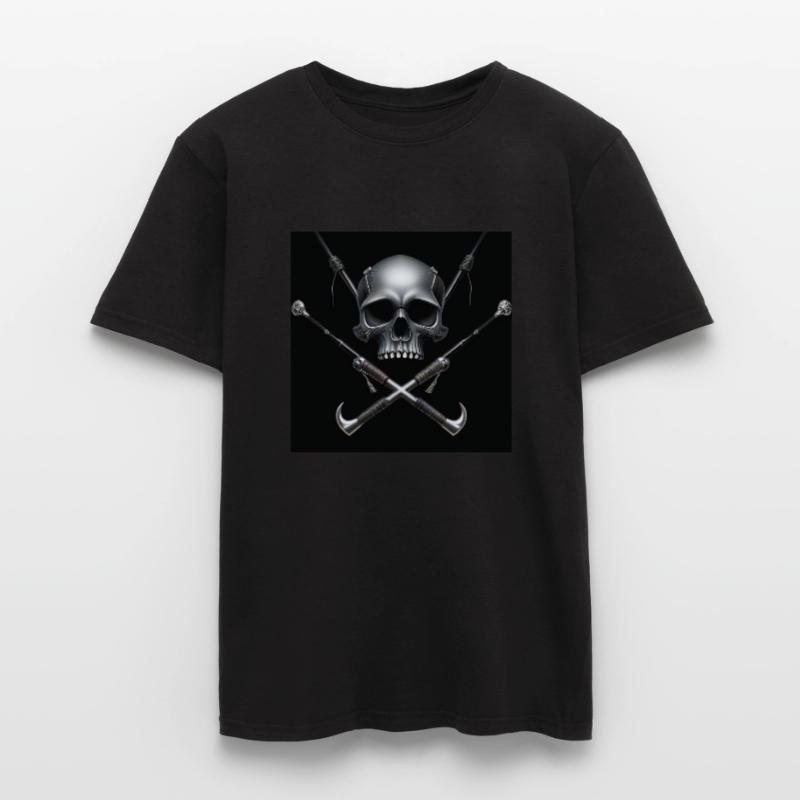 💀 Kopf oder Angel – Dein Style, dein Statement! Männer T-Shirt