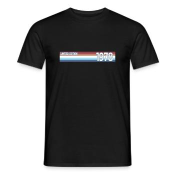 Retro 1978 Limitierte Auflage - Männer T-Shirt - Schwarz - Vorne - AI Model Male 178 light (178cm)