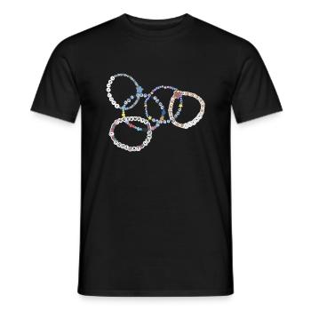 friendship bracelet - Männer T-Shirt - Schwarz - Vorne - AI Model Male 178 light (178cm)