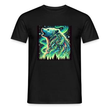 Ours Aurore - T-shirt homme - noir - Devant - AI Model Male 178 light (178cm)