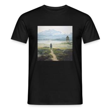 I need adventure - Men's T-Shirt - black - Front - AI Model Male 178 light (178cm)