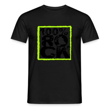 100 % Prozent Rock Heavy Metal Musik Text Logo Fun - Männer T-Shirt - Schwarz - Vorne - AI Model Male 178 light (178cm)