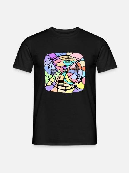 Human Design Inkarnationskreuz "Das Unerwartete 3" - Männer T-Shirt - Schwarz