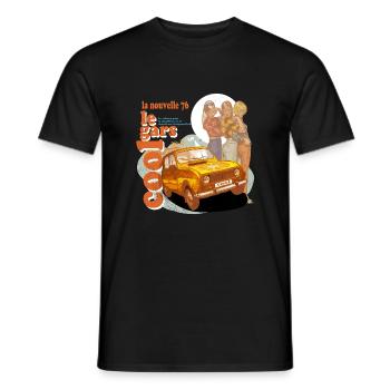 LeGarsCool - Männer T-Shirt - Schwarz - Vorne - AI Model Male 178 light (178cm)