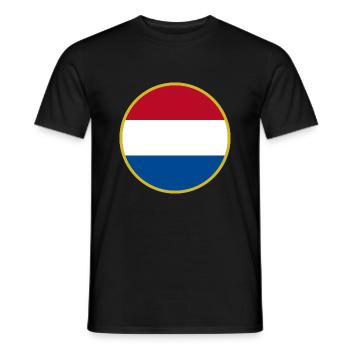 J’aime les Pays-Bas, T-shirt design de style élégance - T-shirt homme - noir - Devant - AI Model Male 178 light (178cm)