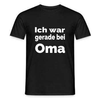 Oma - Männer T-Shirt - Schwarz - Vorne - AI Model Male 178 light (178cm)