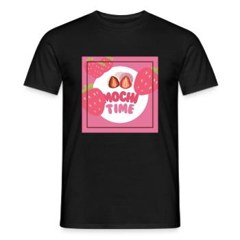 mochi - Männer T-Shirt - Schwarz - Vorne - AI Model Male 178 light (178cm)