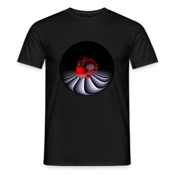 Design mit Fisheye-Kamera - Männer T-Shirt - Schwarz - Vorne - AI Model Male 178 light (178cm)