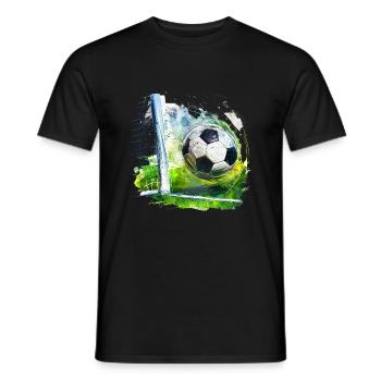 Le football, une passion qui unit - T-shirt homme - noir - Devant - AI Model Male 178 light (178cm)