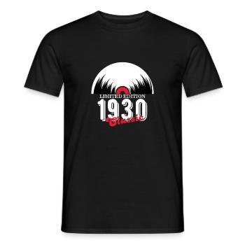 Limited edition 1930 Classic vinyl - Men's T-Shirt - black - Front - AI Model Male 178 light (178cm)