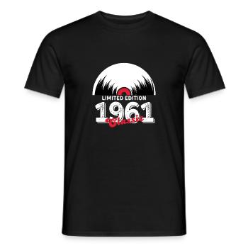 Limited edition 1961 Classic vinyle - T-shirt homme - noir - Devant - AI Model Male 178 light (178cm)