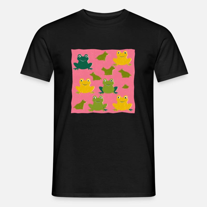 frösche 2 - Männer T-Shirt - Schwarz