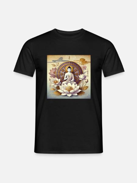 Buddha - Männer T-Shirt - Schwarz