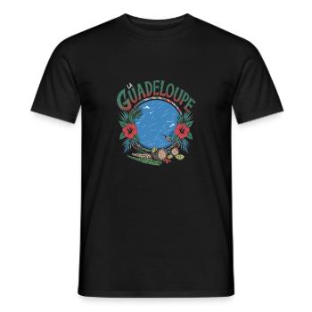 La Guadeloupe - T-shirt homme - noir - Devant - AI Model Male 178 light (178cm)