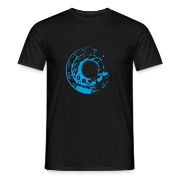 Retro Look - Blue - Men's T-Shirt - black - Front - AI Model Male 178 light (178cm)