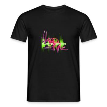 Hardstyle - Men's T-Shirt - black - Front - AI Model Male 178 light (178cm)