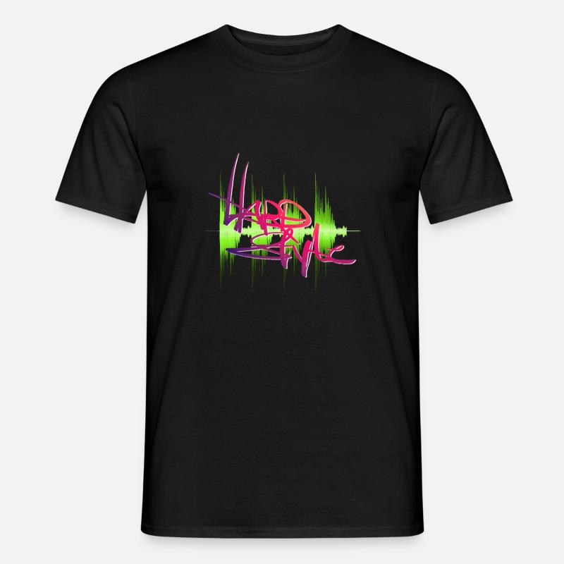 Hardstyle - Männer T-Shirt - Schwarz