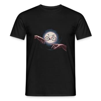 Création de vélo - T-shirt homme - noir - Devant - AI Model Male 178 light (178cm)