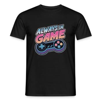 Immer im Spiel - Videospiel - Gamer - Männer T-Shirt - Schwarz - Vorne - AI Model Male 178 light (178cm)