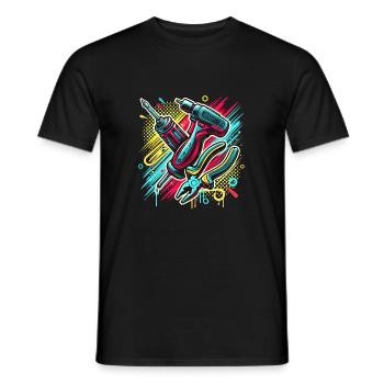 Handwerker Werkzeug - Männer T-Shirt - Schwarz - Vorne - AI Model Male 178 light (178cm)