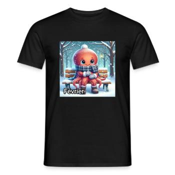 FEV - T-shirt homme - noir - Devant - AI Model Male 178 light (178cm)