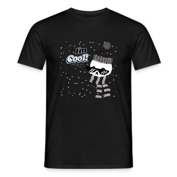 I´m Cool! (literally, help) - Men's T-Shirt - black - Front - AI Model Male 178 light (178cm)