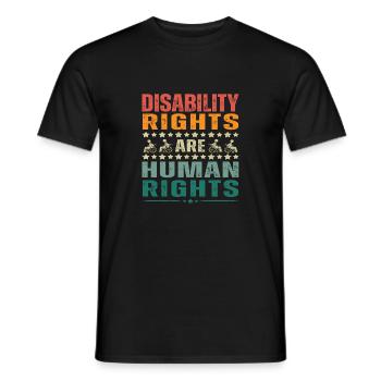 Disability Rights Are Human Rights - T-shirt homme - noir - Devant - AI Model Male 178 light (178cm)